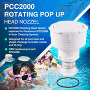 DURAFORCE Rotating PopUp Head Nozzel Replacement for PCC2000 in-Floor Cleaning System
