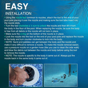 DURAFORCE Rotating PopUp Head Nozzel Replacement for PCC2000 in-Floor Cleaning System
