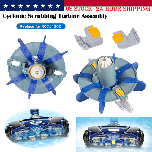 DURAFORCE 2PCS R0714300 Cyclonic Scrubbing Turbine Assembly For Zodiac MX6/8, MX6/8 Elite