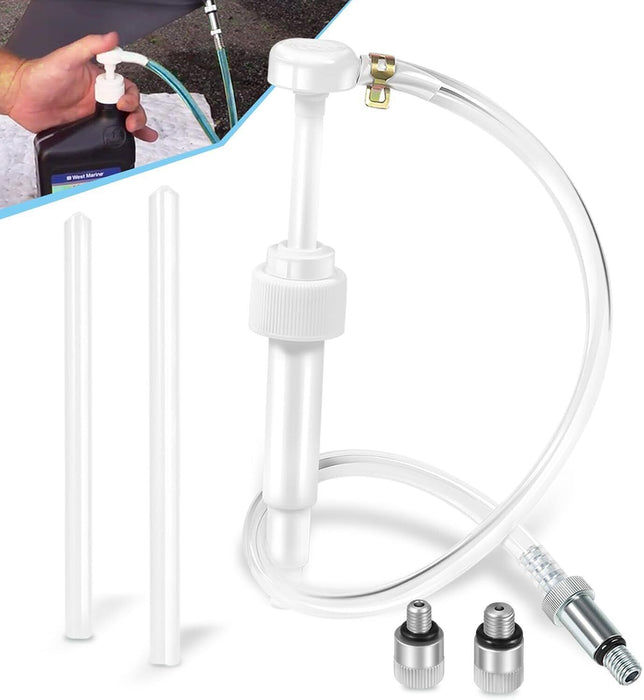 DURAFORCE Marine Outboard Boat Motor Lower Unit Gear Oil Change Outdrive Fluid Pump Kit