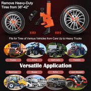 DURAFORCE Manual Tire Bead Breaker 38"-42" Tires Repair Tool with Rubber Pad Protector