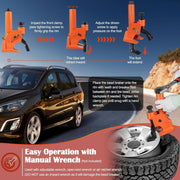 DURAFORCE Manual Tire Bead Breaker 38"-42" Tires Repair Tool with Rubber Pad Protector