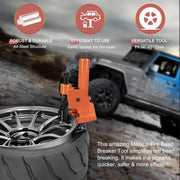 DURAFORCE Manual Tire Bead Breaker 38"-42" Tires Repair Tool with Rubber Pad Protector
