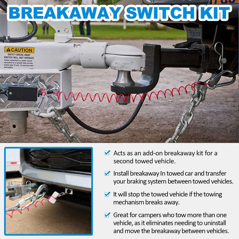 DURAFORCE BRK2505 Breakaway Switch Kit For Blue Ox Patriot BRK2012 Patriot II BRK2010/2016