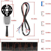 DURAFORCE Bezel Control Switch Blinker Trim/Jack Plate For Seastar Hydraulic PT1000-1P, 2P