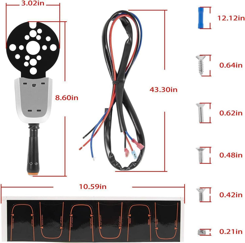 DURAFORCE Bezel Control Switch Blinker Trim/Jack Plate For Seastar Hydraulic PT1000-1P, 2P