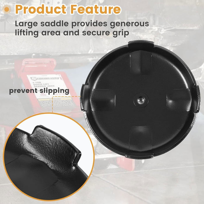 DURAFORCE Floor Jack Saddle 6.75 Inch Diameter, 1-3/16 Inch Diameter Stem Fits Many Models