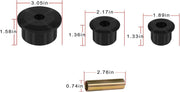 DURAFORCE KJ02008BK Rear Spring Shackle Bushings for 1984-2098 Jeep Cherokee XJ 2.2109G