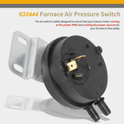 DURAFORCE Furnace Air Pressure Switch For Nordyne Miller Intertherm 632444R 632444 1.74"