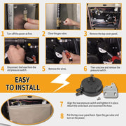 DURAFORCE Furnace Air Pressure Switch For Nordyne Miller Intertherm 632444R 632444 1.74"
