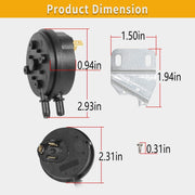 DURAFORCE Furnace Air Pressure Switch For Nordyne Miller Intertherm 632444R 632444 1.74"