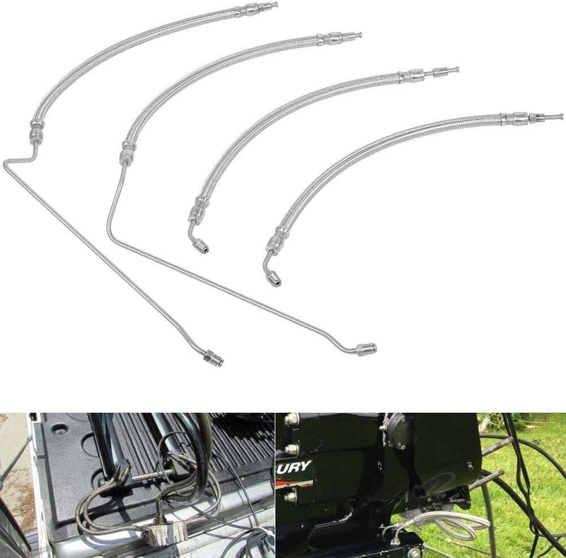 DURAFORCE Trim Tilt Hydraulic Ram Cylinder Hose Kit for Mercruiser Alpha One Gen Two 1 2