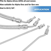 DURAFORCE Trim Tilt Hydraulic Ram Cylinder Hose Kit for Mercruiser Alpha One Gen Two 1 2