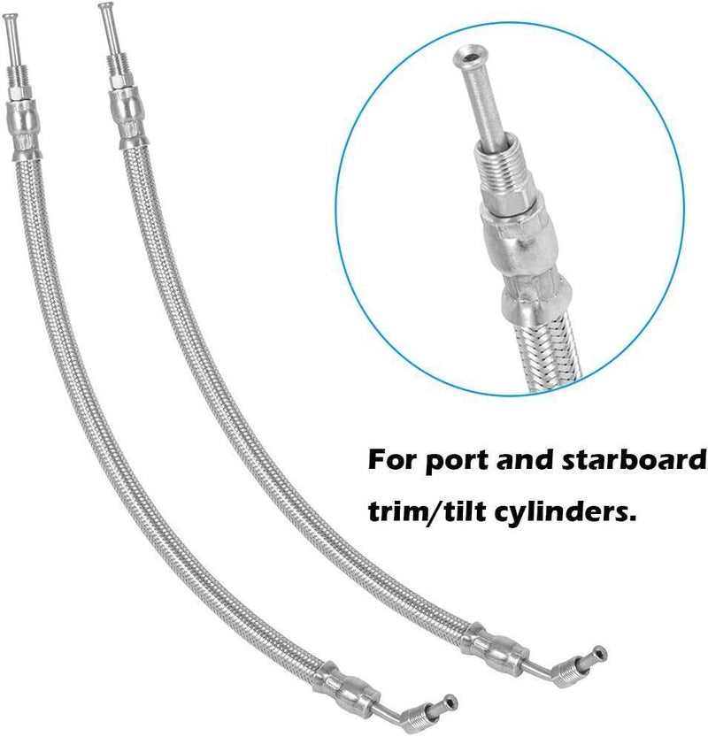 DURAFORCE Trim Tilt Hydraulic Ram Cylinder Hose Kit for Mercruiser Alpha One Gen Two 1 2