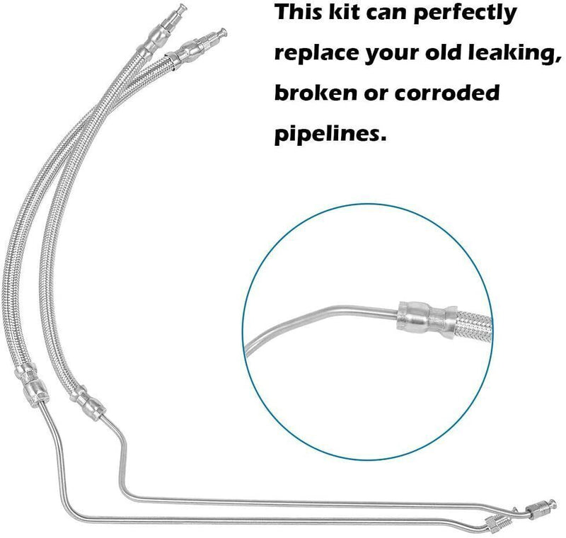 DURAFORCE Trim Tilt Hydraulic Ram Cylinder Hose Kit for Mercruiser Alpha One Gen Two 1 2