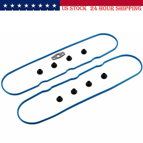DURAFORCE Valve Cover Graphite Gasket Set Grommets Kit for Chevy GMC 4.8/5.3/6.0/6.2/7.0L