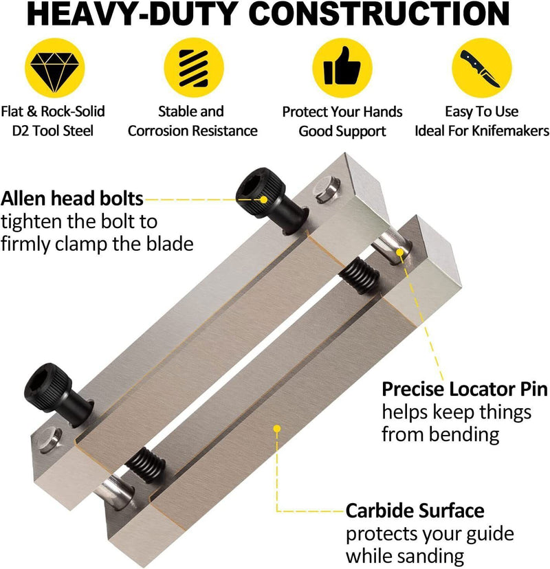 DURAFORCE Hardened File Guide with Carbide Surface For Knife Making Knife Maker Tool