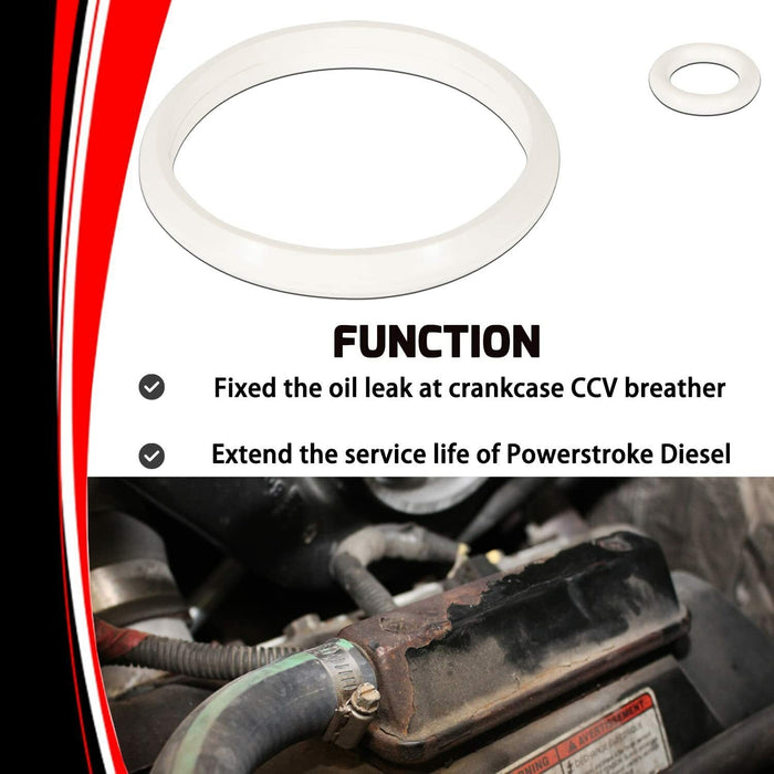 DURAFORCE 7.3L Powerstroke Diesel Engine Crankcase CCV Breather O-Ring Vent Valve Seal Kit