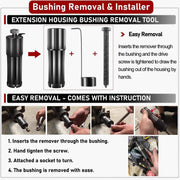 DURAFORCE Extension Housing Bushing Installer T-0160 & Removal Transmission Tool for GM
