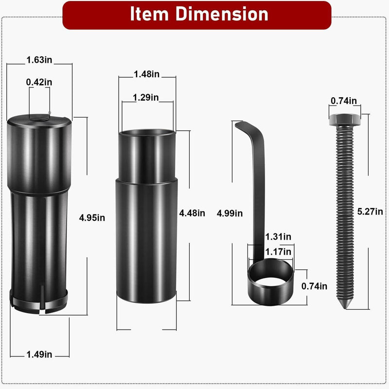 DURAFORCE Extension Housing Bushing Installer T-0160 & Removal Transmission Tool for GM