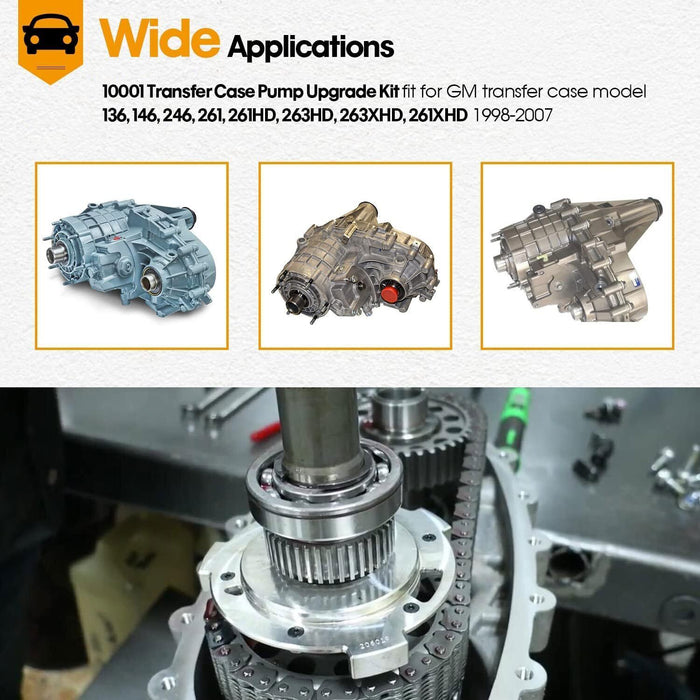 DURAFORCE 10001 Transfer Case Pump Upgrade Kit for GM Transfer Case 136,146,246,261, 263HD