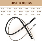 DURAFORCE For Foredom Flexshaft 39” Flexible Inner Shaft Cable & Rubber Outer Sheath Set