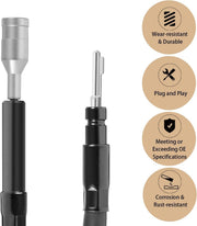DURAFORCE For Foredom Flexshaft 39” Flexible Inner Shaft Cable & Rubber Outer Sheath Set