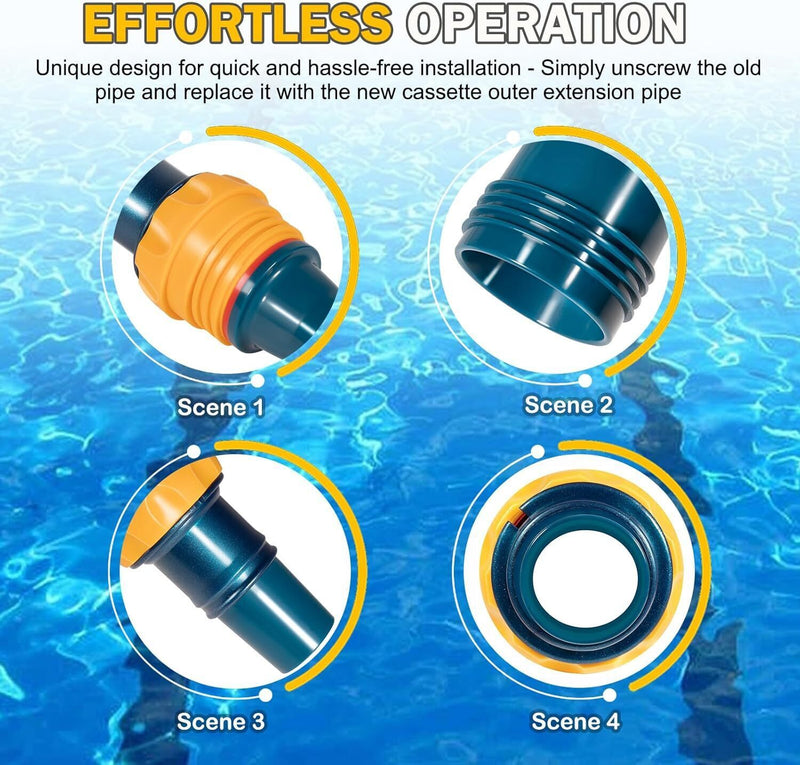 DURAFORCE W70326 Cassette Outer Extension Pipe with Handnut for Zodiac Baracuda G3/G3 Pro