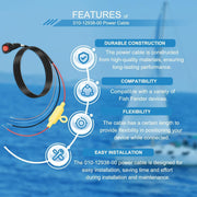 DURAFORCE For Garmin ECHOMAP Ultra 4-pin Threaded Power Data Cable 010-12938-00