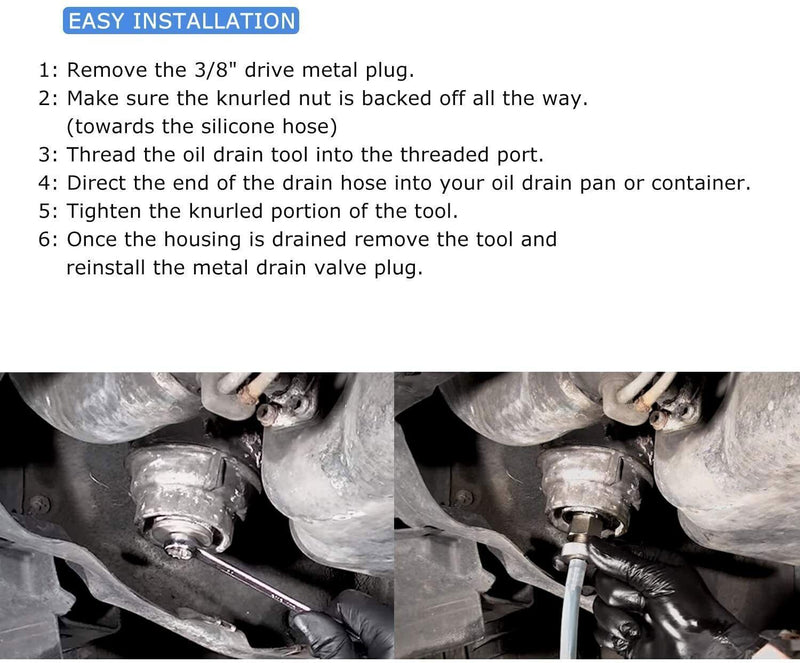 DURAFORCE Oil Filter Release Drain Hose Tool for Toyota, Lexus, Scion 2.0L-5.7L Engines