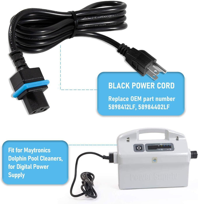 DURAFORCE 58984402L Power Cord Part For Maytronics Dolphin Pool Cleaner Power Supply