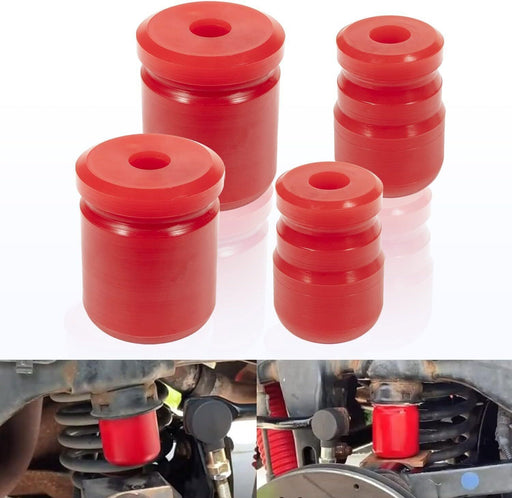 DURAFORCE 1-1303 & 1-1304 Polyurethane Front & Rear Bump Stop for Jeep Wrangler JK/JKU 4PC