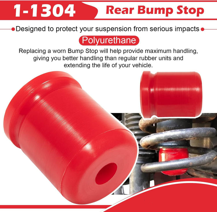 DURAFORCE 1-1303 & 1-1304 Polyurethane Front & Rear Bump Stop for Jeep Wrangler JK/JKU 4PC