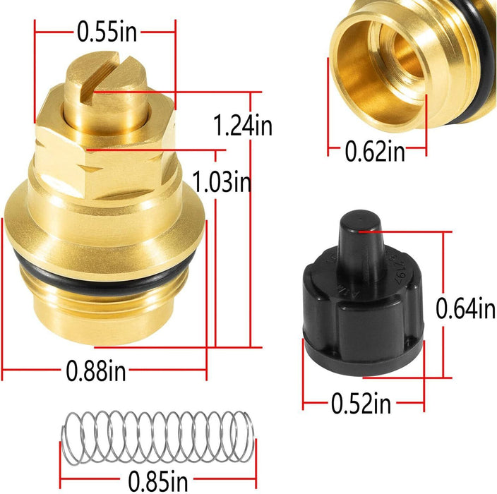 DURAFORCE 12318 Stop-Check Valve Kit for Moen Legend Icon One-Handle Tub & Shower Faucets
