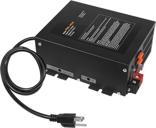 DURAFORCE 55 Amp RV Power Converter, 110VAC to 12VDC, 55A RV Power Converter Charger, Lith
