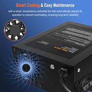 DURAFORCE 55 Amp RV Power Converter, 110VAC to 12VDC, 55A RV Power Converter Charger, Lith