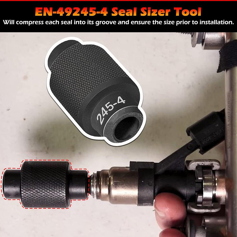 DURAFORCE Fuel Injector Seal Install Tool Kit EN-49245 & EN-51105 For GM 245 Subaru Bosch