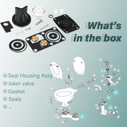 DURAFORCE for Jabsco 29045-3000 Marine Manual Toilet Service Kit Fit for 29090-3 & 29120-3