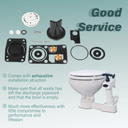 DURAFORCE for Jabsco 29045-3000 Marine Manual Toilet Service Kit Fit for 29090-3 & 29120-3