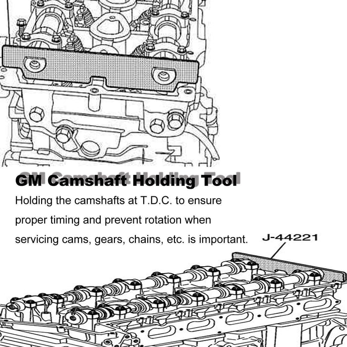 DURAFORCE Camshaft Holding Tool Cam Holder Retaining Tool Kit J-44221 For GM IN-LINE 6 CYL