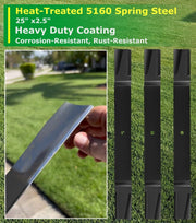 DURAFORCE 72" Finish Mower Blades for Bush Hog ATH720/RDTH720/FTH720 88773 82325 (3 Blade