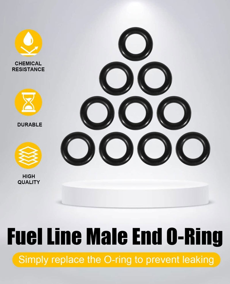 DURAFORCE Fuel Line Male End O-Ring Rebuild Kit MC6005 MC600-5 for Harley Davidson Street