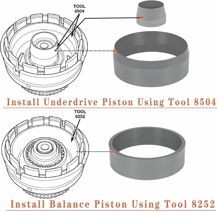 DURAFORCE 68RFE Transmission Underdrive Piston and Retainer Install Tool Similar T-3250-KM