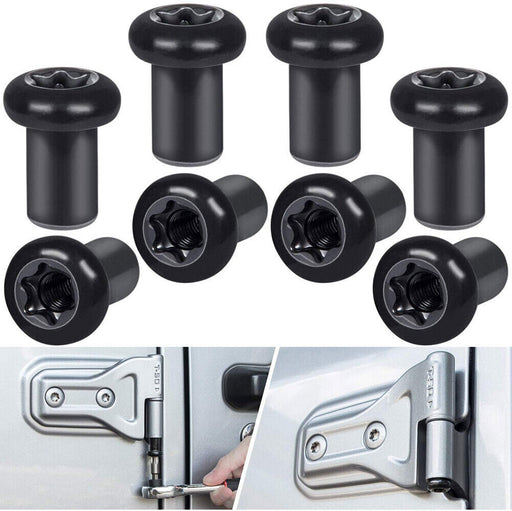 DURAFORCE Door Hinge Nuts For Jeep Wrangler JK JKU JL JLU Gladiator JT 2/4-Door 2007-2021