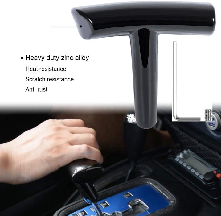 DURAFORCE T-Handle Shift Knob Automatic Gear Stick Shifter for Jeep Wrangler Dodge