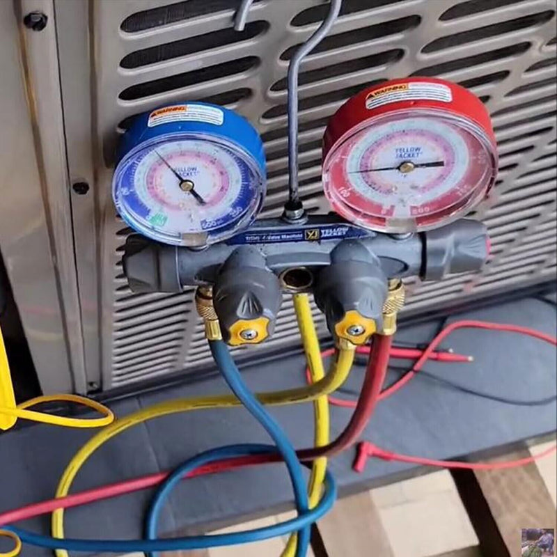DURAFORCE For Yellow Jacket 4-Valve 49968 Test and Charging Manifold Gauges R-22/404A/410A