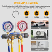 DURAFORCE For Yellow Jacket 4-Valve 49968 Test and Charging Manifold Gauges R-22/404A/410A
