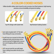 DURAFORCE For Yellow Jacket 4-Valve 49968 Test and Charging Manifold Gauges R-22/404A/410A