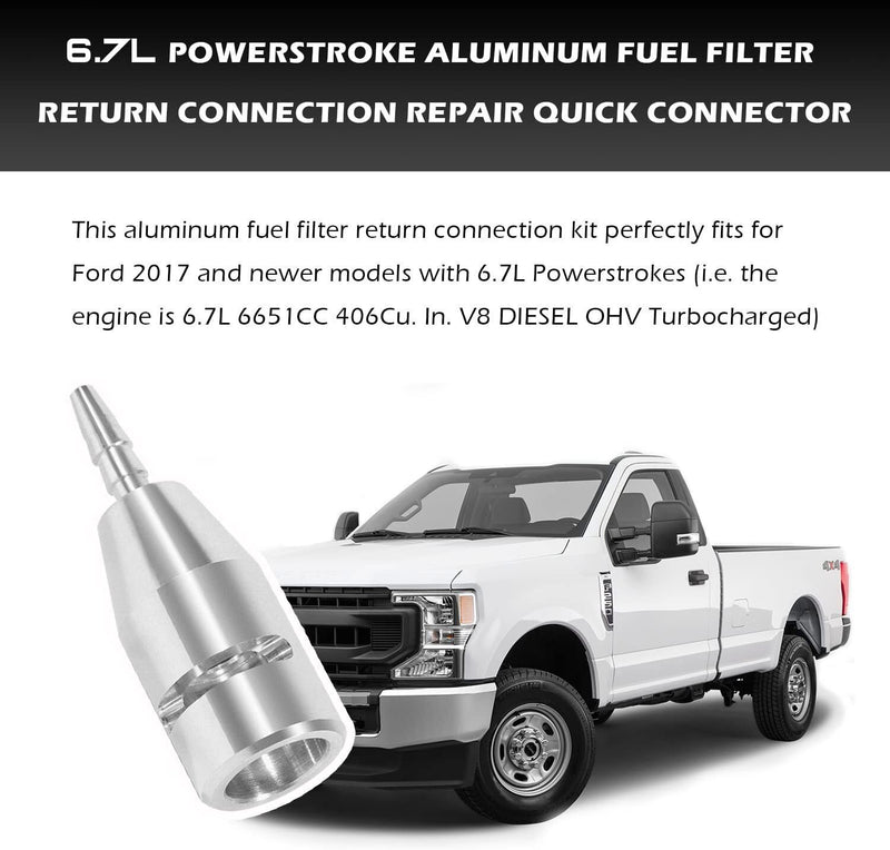DURAFORCE Powerstroke Fuel Return Line Repair Quick Connector for 17-22 Ford F250-550 6.7L