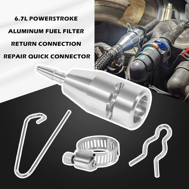DURAFORCE Powerstroke Fuel Return Line Repair Quick Connector for 17-22 Ford F250-550 6.7L